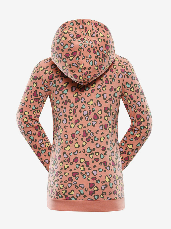 NAX Hanorac portocaliu cu model pentru fete NAX NALO