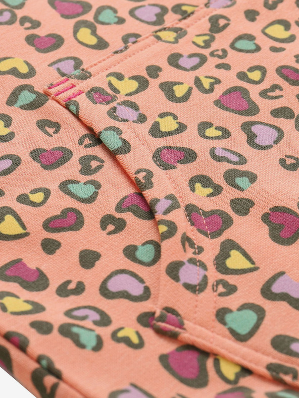 NAX Hanorac portocaliu cu model pentru fete NAX NALO