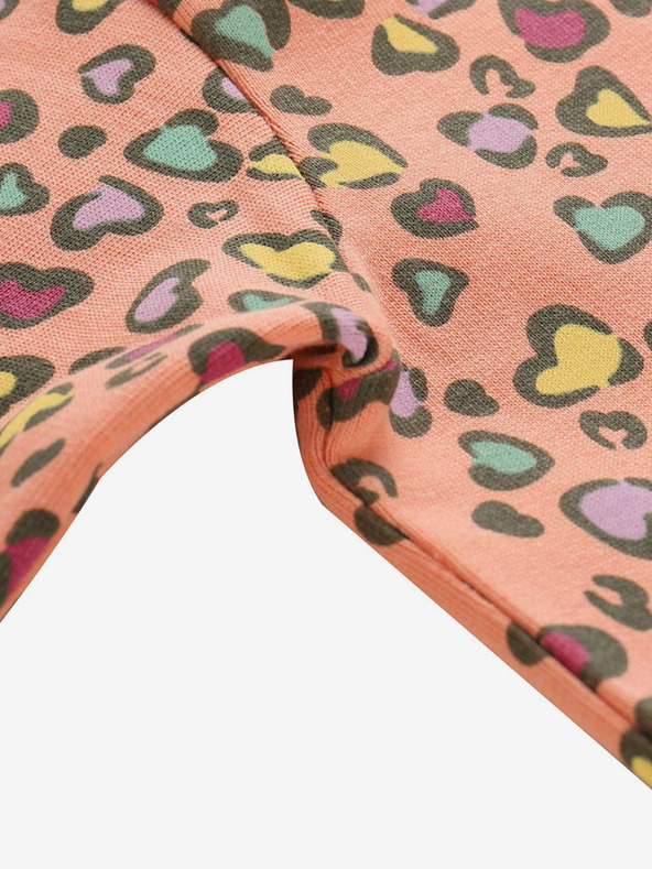 NAX Hanorac portocaliu cu model pentru fete NAX NALO