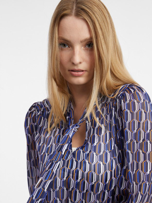 Orsay Bluză de damă albastră cu model ORSAY