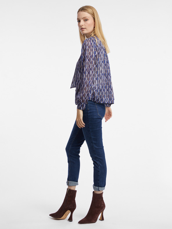 Orsay Bluză de damă albastră cu model ORSAY