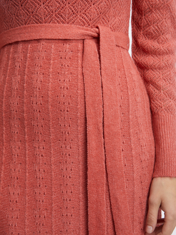 Orsay Rochie pulover cu amestec de lână de culoare cărămiziu pentru fem