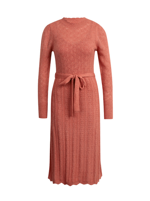 Orsay Rochie pulover cu amestec de lână de culoare cărămiziu pentru fem