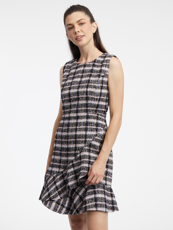 Orsay Rochie de damă cu model roz și negru ORSAY