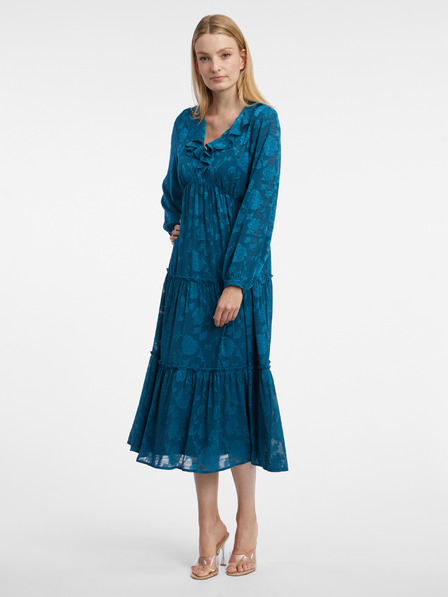 Orsay Rochie midi cu flori pentru femei albastru ORSAY