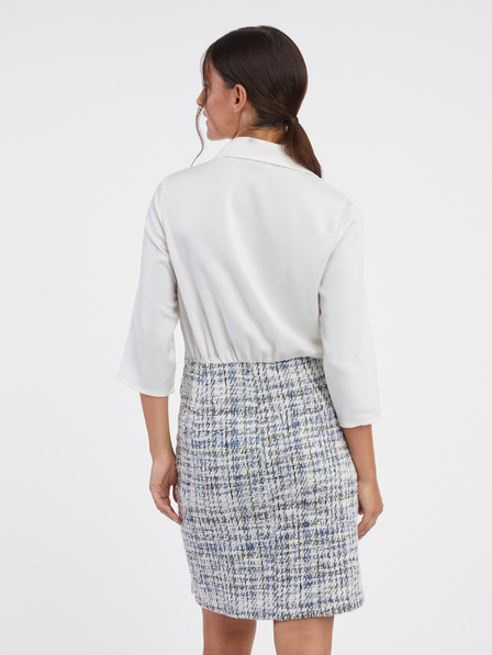 Orsay Rochie de damă albastră și albă ORSAY