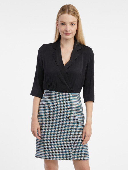 Orsay Rochie de damă neagră cu model ORSAY