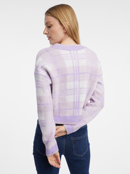 Orsay Cardigan cu carouri mov deschis pentru femei ORSAY