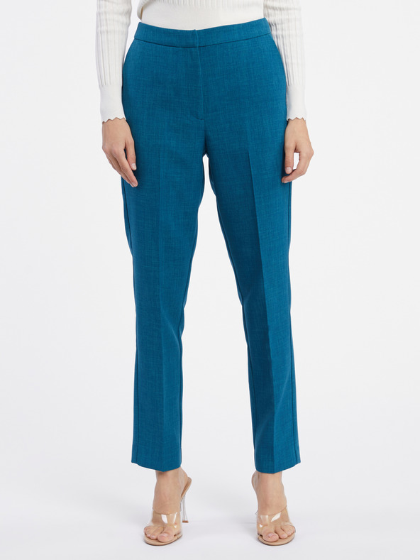Orsay Pantaloni de culoare albastră pentru femei ORSAY
