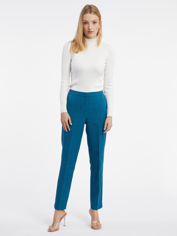 Orsay Pantaloni de culoare albastră pentru femei ORSAY