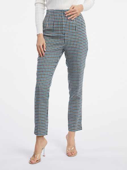 Orsay Pantaloni cu model negru-albastru pentru femei ORSAY