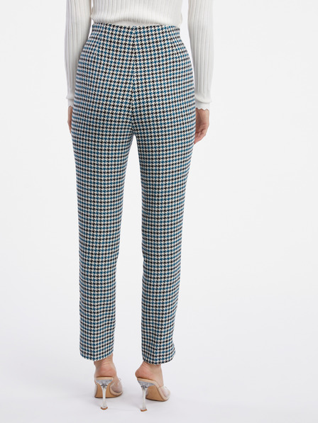 Orsay Pantaloni cu model negru-albastru pentru femei ORSAY
