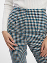 Orsay Pantaloni de damă cu model negru-albastru ORSAY