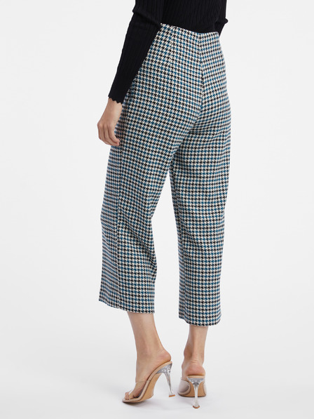 Orsay Pantaloni cu model negru și albastru pentru femei ORSAY