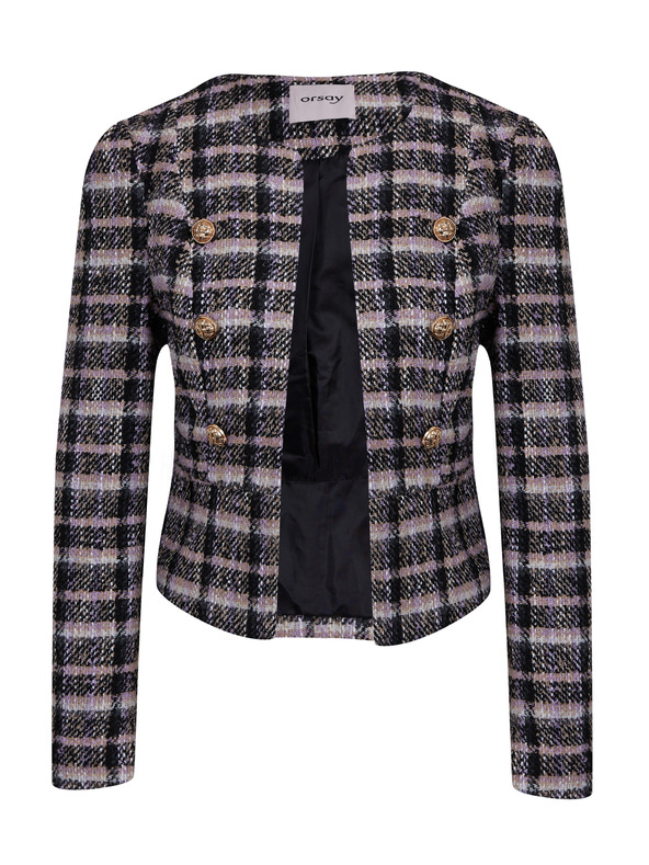 Orsay Jachetă în carouri pentru femei ORSAY