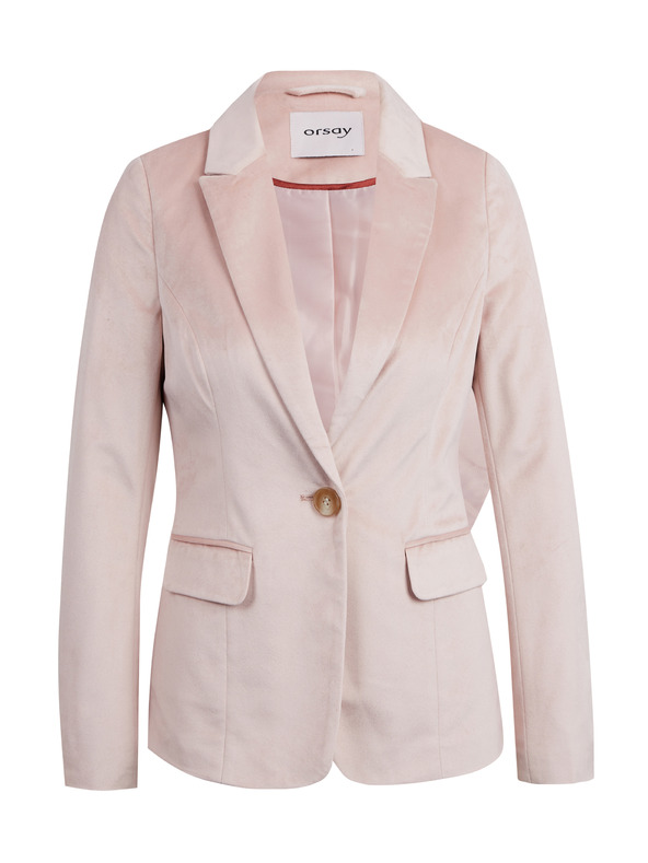 Orsay Sacou de catifea roz deschis pentru femei ORSAY
