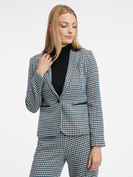 Orsay Sacou de damă cu model negru-albastru ORSAY