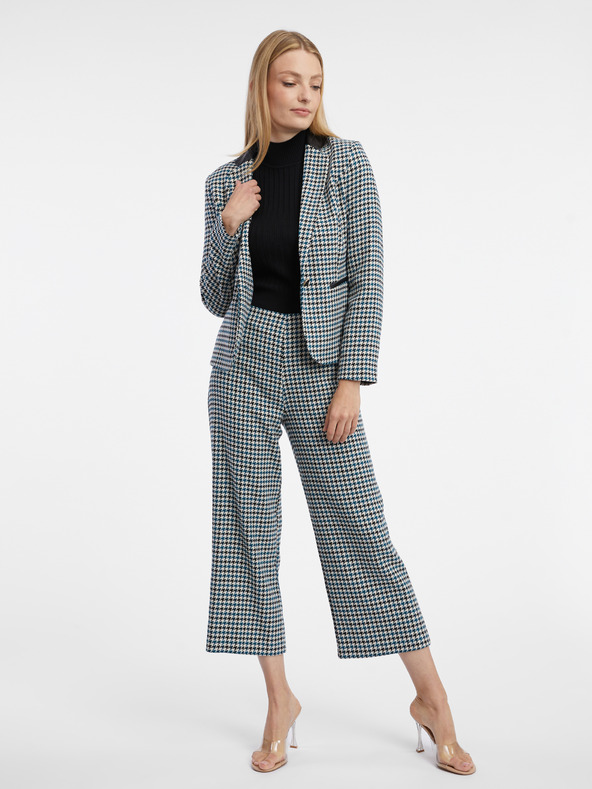 Orsay Sacou de damă cu model negru-albastru ORSAY