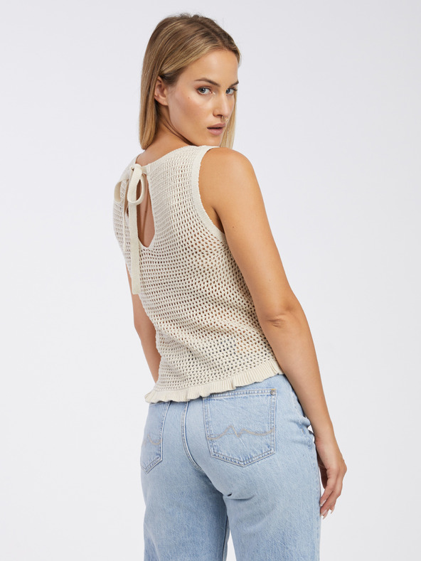 Jacqueline de Yong Top tricotat bej pentru femei JDY Tikka
