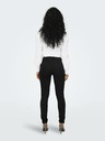 ONLY Pantaloni negri din piele de căprioară pentru femei ONLY Jo