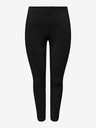 ONLY Pantaloni negri din piele de căprioară pentru femei ONLY Jo