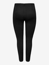 ONLY Pantaloni negri din piele de căprioară pentru femei ONLY Jo