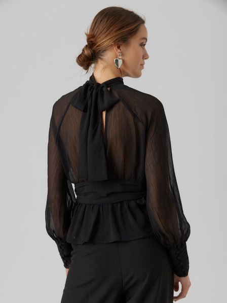 AWARE by VERO MODA Bluză neagră pentru femei AWARE by VERO MODA Gaila