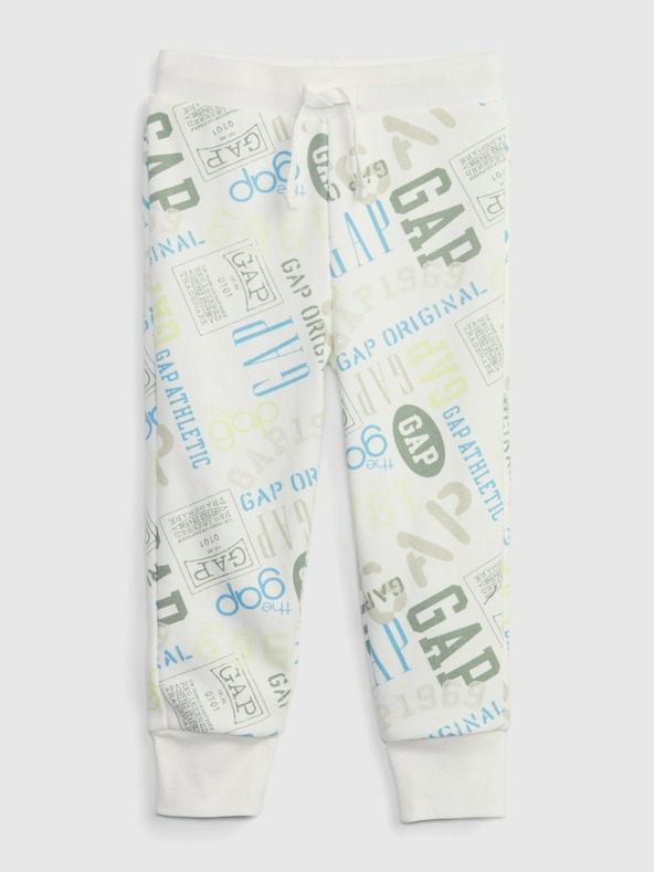 GAP Baby pantaloni de trening cu logo GAP