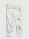 GAP Baby pantaloni de trening cu logo GAP