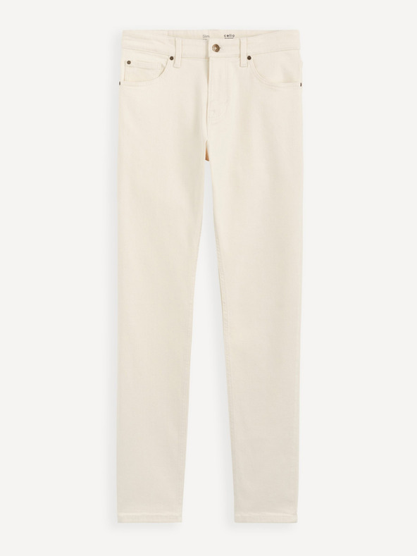 Celio Blugi slim fit crem pentru bărbați Celio C25 Dolasi