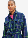 Desigual Desigual Paris Blue Plaid Shirt Jacket