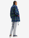 Desigual Desigual Paris Blue Plaid Shirt Jacket