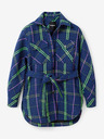 Desigual Desigual Paris Blue Plaid Shirt Jacket