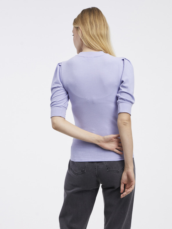 Vila Violet deschis Tricou cu nervuri pentru femei VILA Felia