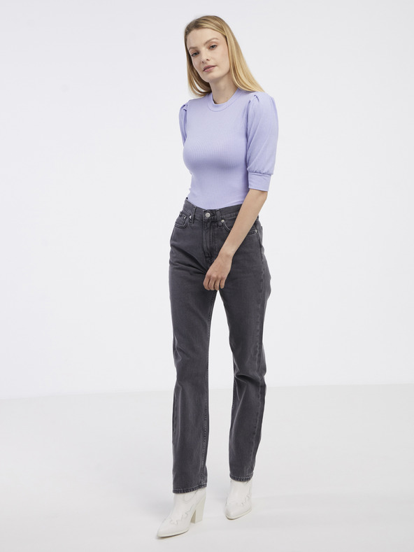 Vila Violet deschis Tricou cu nervuri pentru femei VILA Felia