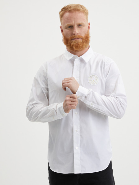 Versace Jeans Couture Cămașă albă Versace Jeans Couture pentru bărbați