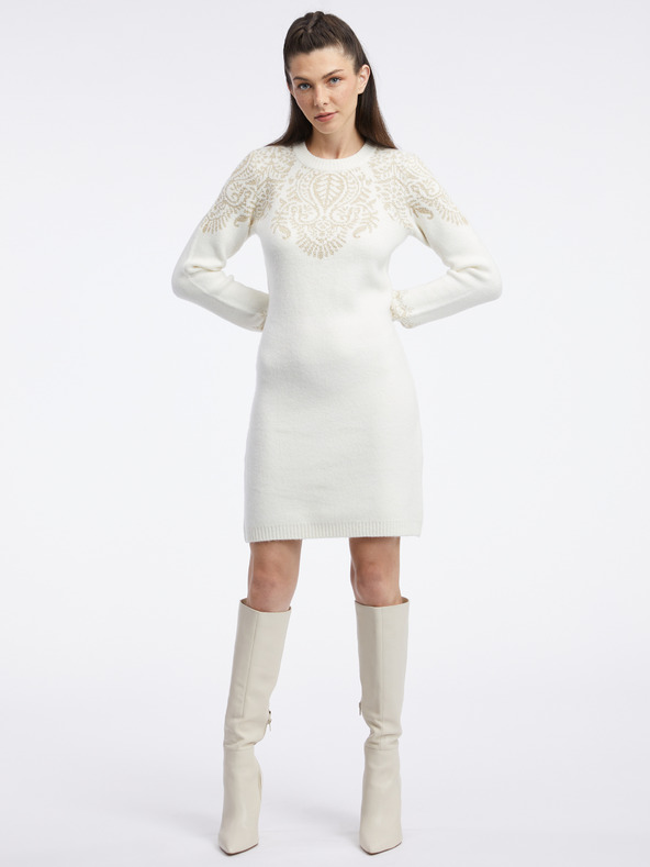 Orsay Rochie pulover crem pentru femei ORSAY