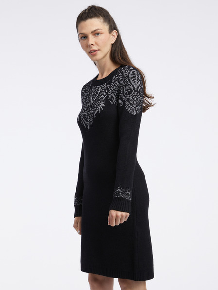 Orsay Rochie pulover negru pentru femei ORSAY