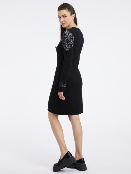 Orsay Rochie pulover negru pentru femei ORSAY