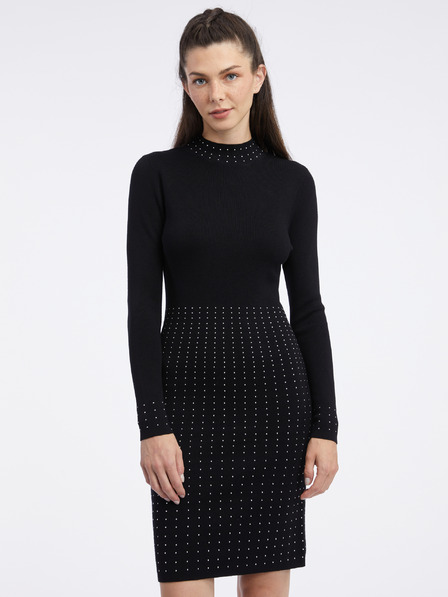 Orsay Rochie pulover negru pentru femei ORSAY