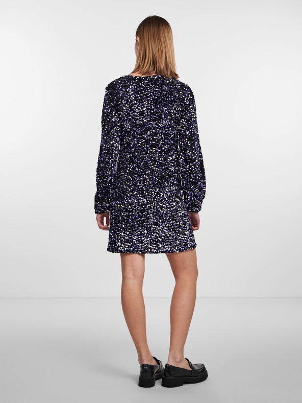 Pieces Rochie neagră cu paiete pentru femei Pieces Kam