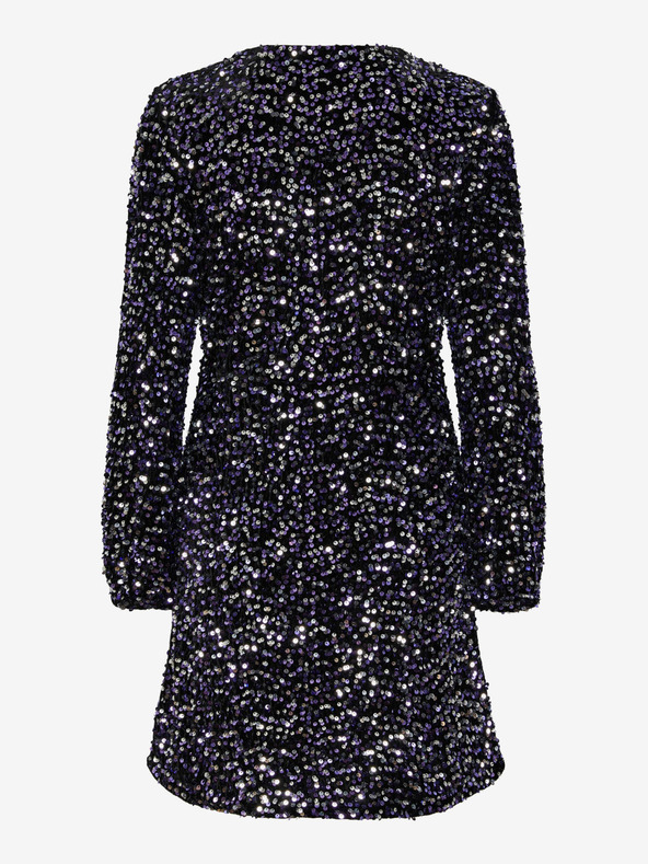 Pieces Rochie neagră cu paiete pentru femei Pieces Kam