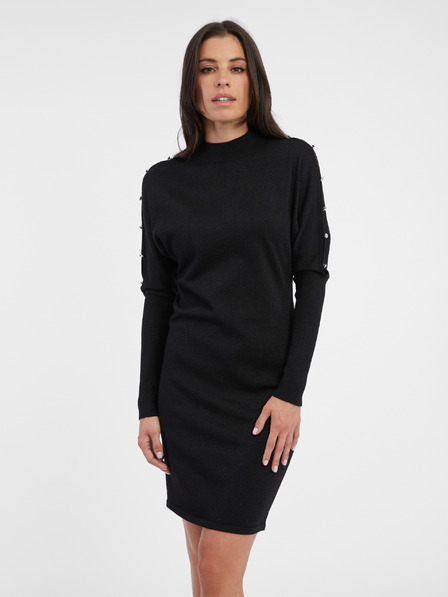 Orsay Rochie tricotată neagră pentru femei ORSAY