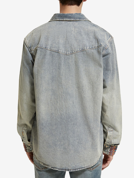 Scotch & Soda Cămașă din denim albastru deschis pentru bărbați Scotch & Soda