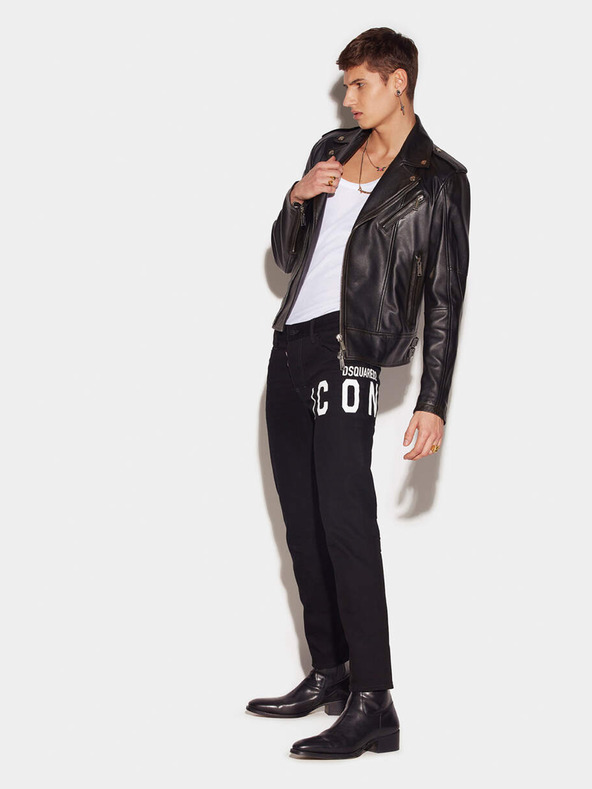 DSQUARED2 Pantaloni negri pentru bărbați DSQUARED2