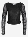 Noisy May Tricou crop top negru pentru femei Noisy May Louise