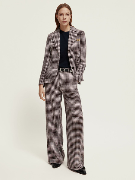 Scotch & Soda Jachetă cu model din lână bej pentru femei Scotch & Soda