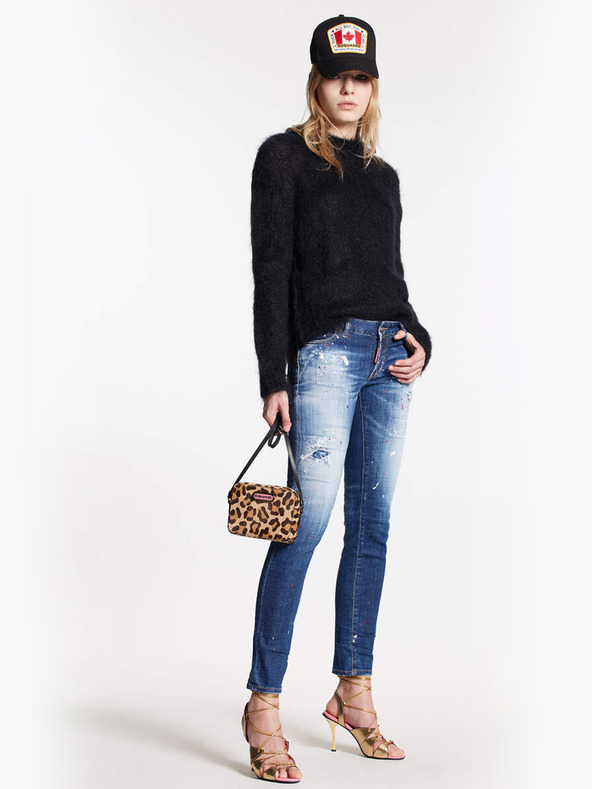 DSQUARED2 Blugi albaștri slim fit pentru femei DSQUARED2