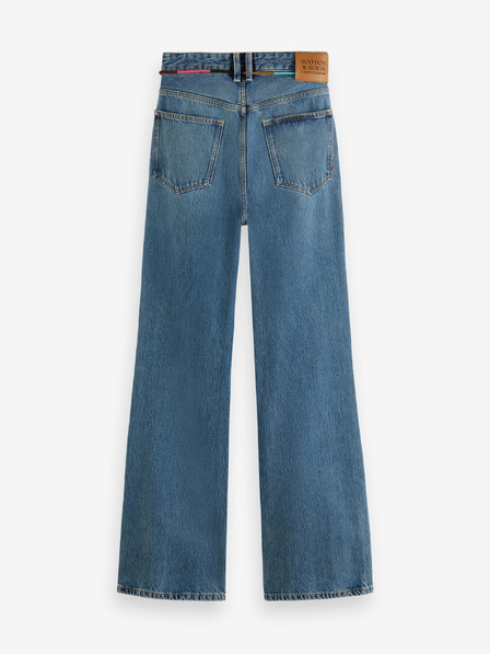 Scotch & Soda Blugi cu picior lat pentru femei de culoare albastră Scotch & Soda