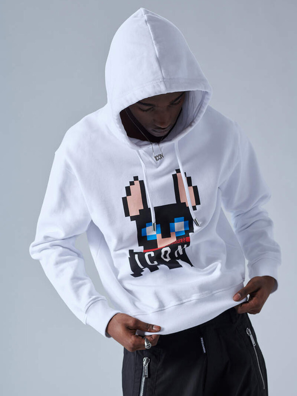 DSQUARED2 Hanorac alb pentru bărbați DSQUARED2